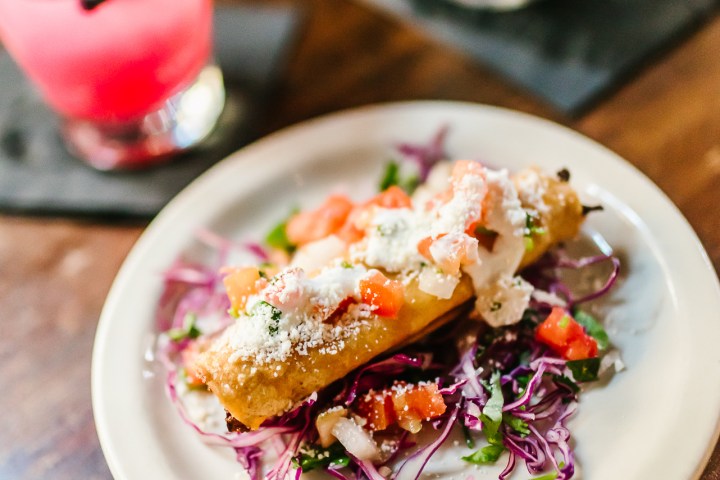 a plate of food on a table