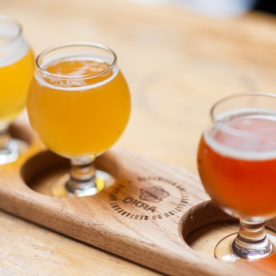 a glass of beer on a table